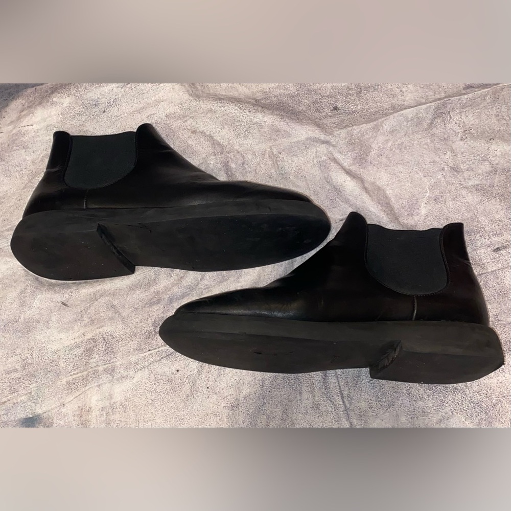 Marsell Gomme Gommello Black Leather Chelsea Ankle Boots Chunky Oversized 10 43 - Picture 2 of 10